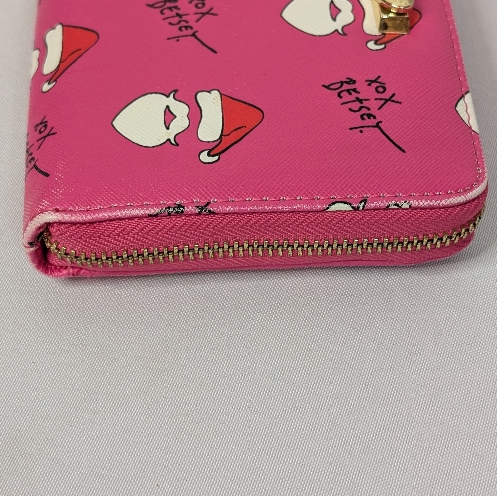 Betsey Johnson Santa Full Size Wallet Wristlet - Picture 7 of 13